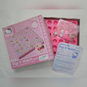Vintage Sanrio Hello Kitty Pink Flip 'n' Match Game Pressman 2006 Complete RARE